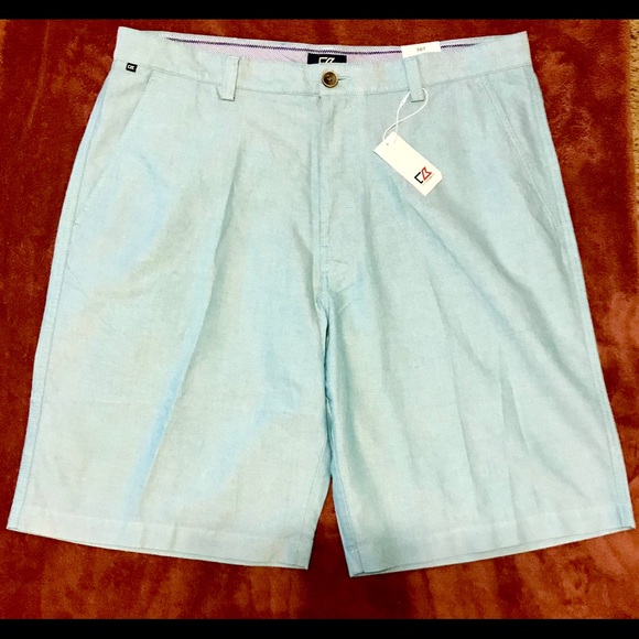 NWT Men’s Cutter & Buck Blue Shorts- 38T - Picture 2 of 9